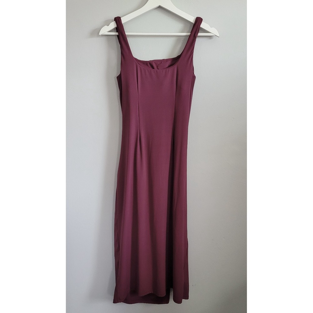 HALARA Dress Size SMALL SoftlyZero Airy Midi Square Neck Corset Split Fig - Picture 5 of 16